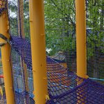 A climbing net ram at The Monsters Clubhouse at Sesame Place