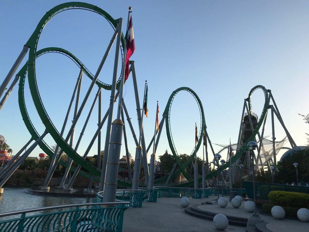 The Hulk roller coaster at Universal Orlando, has been fitted with a public protection net system, designed and installed by Pucuda-Leading Edge
