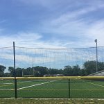 High school sports field netting.