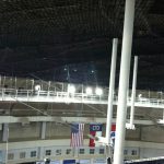 permanent net platforms for convention and sports arenas