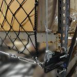 Attachment hardware for storage rack netting systems.